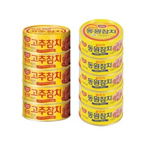 동원 반반 참치 살코기참치캔100g(5)+고추참치100g(5)