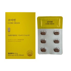 코어빈 유로디에트 덩굴팥 추출분말 600mg, 1박스, 30정