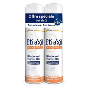 ETIAXIL 프랑스 정품 에티악실 48h 젠틀 데오도란트 스프레이 150ml 2개세트, 2개