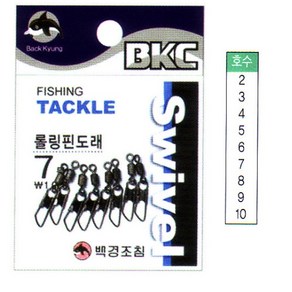 없음 [백경조침] 롤링 핀도래 [BK-3003], 8호, 1개