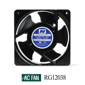 AC FAN 냉각팬 모터팬 쿨링휀 쿨링팬 사각팬 120mm RG12038, SLEEVE, 1개