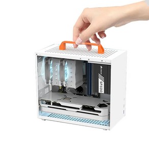 SGPC K77Ai PC 미니타워 케이스 화이트 15.5L, 01 K77AIR, 1개