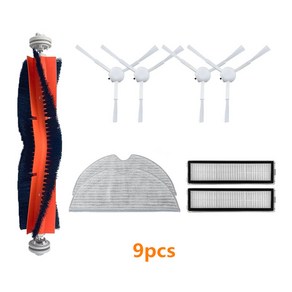 샤오미 dreame d9 l10 프로 로봇 lds 진공 걸레 청소기 예비 부품 용 이동식 메인 브러시 사이드 브러시 걸레 걸레 헤파 필터 교체