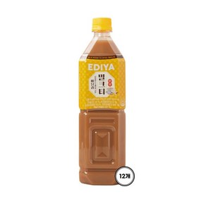 [이디야] PET 밀크티 바닐라 1L x12개, 12개