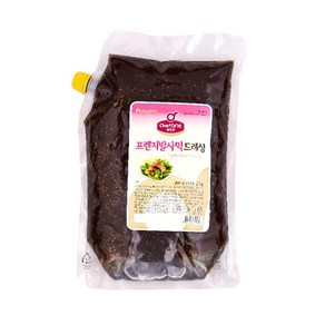 (무)쉐프원프렌치발사믹드레싱 2kgX2개, 2개, 2kg