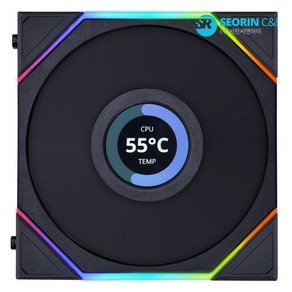 LIAN LI UNI FAN TL120 LCD 리버스 블랙 1팩