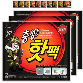 충성핫팩 대용량 140g, 10개