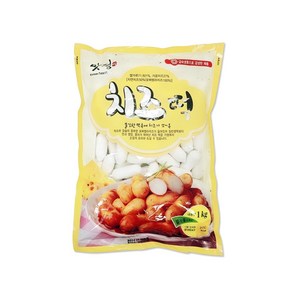 맛정 치즈 떡 1kg(떡볶이 분식 간식 찜 야식 캠핑), 1kg, 1개