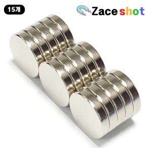 ND 지름 10mm x 두께 2mm 네오디움 원형자석 [제이스샷], D10*2T, 15개