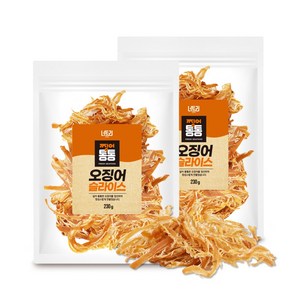 너트리 찡어통통 오징어 슬라이스 230g+230g, 2개, 230g