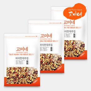 고미네 바삭한대추칩 국산 무첨가 100%, 100g, 3개