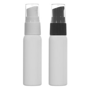 [허브스프레이] 에센스 펌프용기 50ml~100ml, 50개, 60ml(L) 백색용기 검정캡