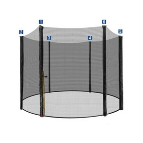 트램폴린 어린이 야외 트램펄린 보호망 낙하 방지 폴리에틸렌 점프 매트 안전망 보호 610 피트