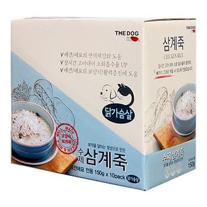 [10+5]더독 수제 삼계탕 삼계죽 150g, 15개, 수제삼계탕