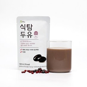 GRN 식탐두유 무설탕 서리태 팥두유, 단품, 10개, 190ml