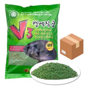 낚시여행 V3 벵에직공 1.1kg 1박스 벵에돔 집어제 떡밥 파우더 빵가루, 12개