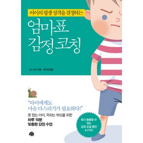 아이의 평생 성격을 결정하는엄마표 감정코칭:아이에게도 마음 다스리기가 필요하다