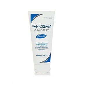 Vaniceam Shave Ceam  Fagance and Gluten Fee  Fo Se 바니크림 쉐이브 크림  향료 및 글루텐 프리  민감한 피부용  6온, 1개, 6 Ounce