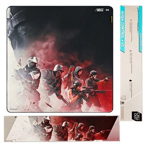 X-aypad 아쿠아컨트롤플러스 V2 게이밍 마우스패드 레인보우식스 콜로보 아컨플 SIEGE Sledge, 1개, 아컨플V2레식(SIEGE) 360 300