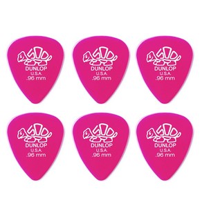 지엠뮤직_세트(6)던롭피크41R.96 Delin500STD 0.96mm 델린500 스탠다드 Dunlop PICK (No.40세트), 6개