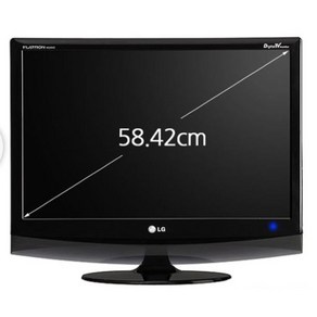 LG전자 플래트론 23인치 FHD LCD TV 겸용 모니터 (M2394D-PX) 원룸 펜션추천 (서울경기방문설치)