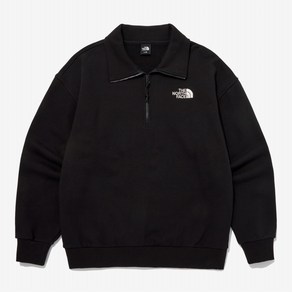 [매장정품] 노스페이스 NORTHFACE 에센셜 하프 집 스웻셔츠 NM5MQ04B_BLK