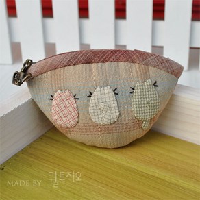 냥이 동전지갑 (퀼트패키지)-직접만드는상품 퀼트 DIY 패키지, 1개