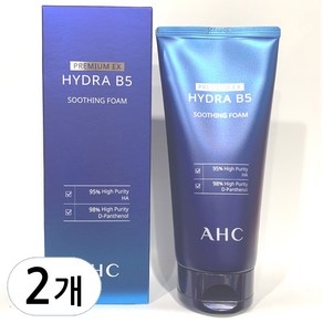 AHC 프리미엄 하이드라 B5 수딩폼 클렌징 폼, 180ml, 2개, 180ml, 2개