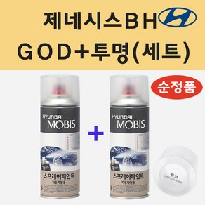 순정품 현대 제네시스BH GOD 타타늄그레이 스프레이 페인트 + 투명스프레이