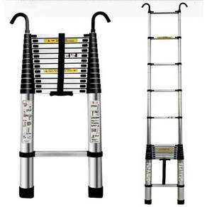 접이식 사다리 알루미늄 높이조절 캠핑 가정용 H형, 1.9m(후크 포함) 내하중 150kg, 1개