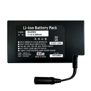 12V 충전 분무기 리튬이온 배터리 국산셀 장착 11.1V-8.7Ah 히토 노스스타 분무기