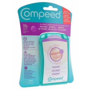 COMPEED 컴피드 인비저블 피버 버튼 발열 패치 15St, 1개, 1개입