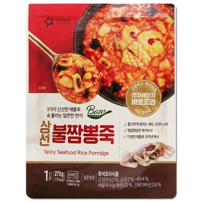 아워홈 바로조리 삼선불짬뽕죽 270g, 1개