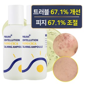 피부미 센텔루션 나노시카 카밍 앰플, 2개, 80ml