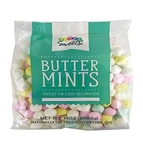 Paty Sweets Assoted Pastel Buttemints 14 Ounce Appx. 100 pieces fom Hospitality Mints 파티 과자 모듬, 1개, 396g