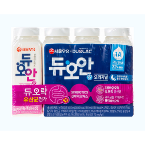 [서울우유] 듀오안 오리지널 아이스배송, 150ml, 12개