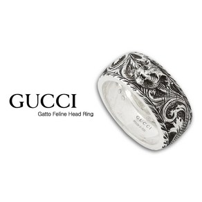 GUCCI 구찌 YBC433571001 (433571 J8400 0811) 가또 펠린 헤드링 반지