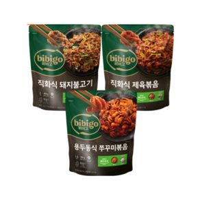 비비고 직화식제육볶음400g+직화식돼지불고기400g+용두동식쭈꾸미볶음355g, 1세트