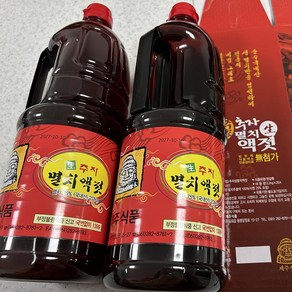 경영푸드 국내산 생 추자 원액 100% 멸치액젓, 2통, 2.2kg