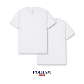 [백화점 매장판] 폴햄 키즈 POLHAM 라운드 남아옷 여아옷 남아 여아 아동공용 이너 반소매 반팔티셔츠 반팔 티셔츠 2PACK