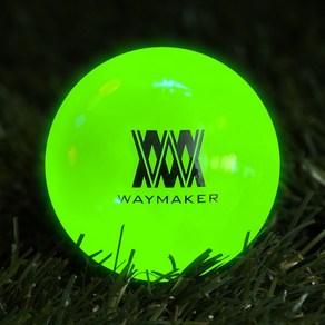 웨이메이커 WAYMAKER LED 3피스 파크골프공 야광 볼 비거리 증가 타격감 향상, 1개, 1개입, 웨이메이커 LED 파크골프공(그린)