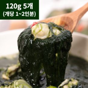 아빠매생이 장흥 내저 찰 햇매생이 생산자직배송 진공포장, 120g, 5개