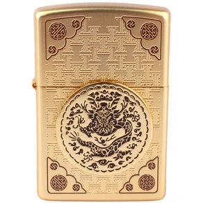 ZIPPO 지포라이터 THE KING 1 GOLD 오일포함