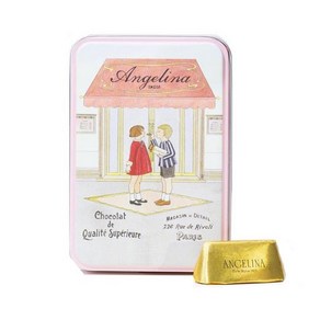 프랑스 앙젤리나 Angelina Giandujas chocolate 미니 잔두자 초콜릿 상자 100g, 1개