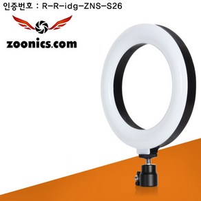 주닉스 ZNS-S16 LED 링 라이트 메이크업 뷰티 촬영 USB, ZNS-S16 LED 링 라이트 USB, 1개