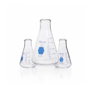 [JLS] PYREX Naow Neck Elenmeye Flask 50ml~1L 파이렉스 삼각플라스크 강화유리삼각플라스크, 500ml