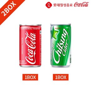 코카콜라 칠성사이다 190ml x 30캔 2박스 묶음, 1개