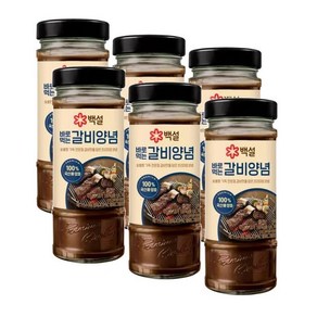 백설 바로먹는 갈비양념, 490g, 6개