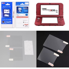 닌텐도 NEW 3DS XL 전용 고광택 액정보호 필름 / 위 아래 각1매 1셋, 1개, 닌텐도 NEW 3DS XL 전용 고광택  액정보호 필름