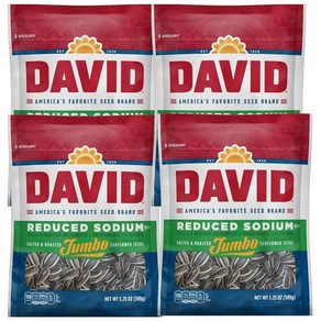 데이비드 다비드 저염 점보 해바라기씨 149g 4개 David Reduced sodium Jumbo Sunflowe seed